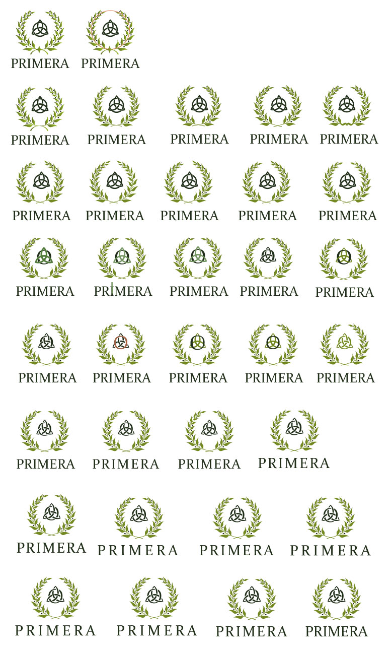 Отрисовка логотипа «Primera»